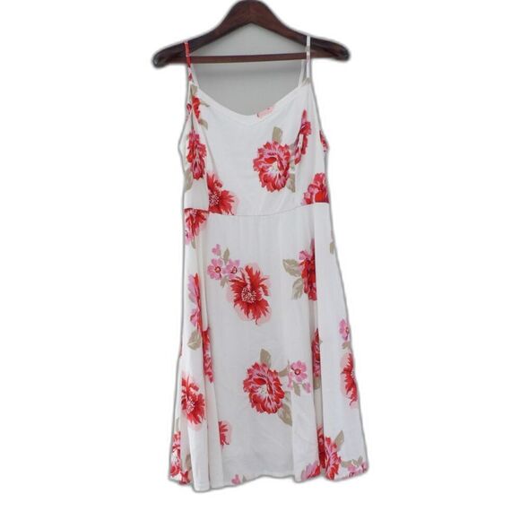 Old Navy Floral Midi Spaghetti Strap A Line Dress | Medium - Picture 6 of 12